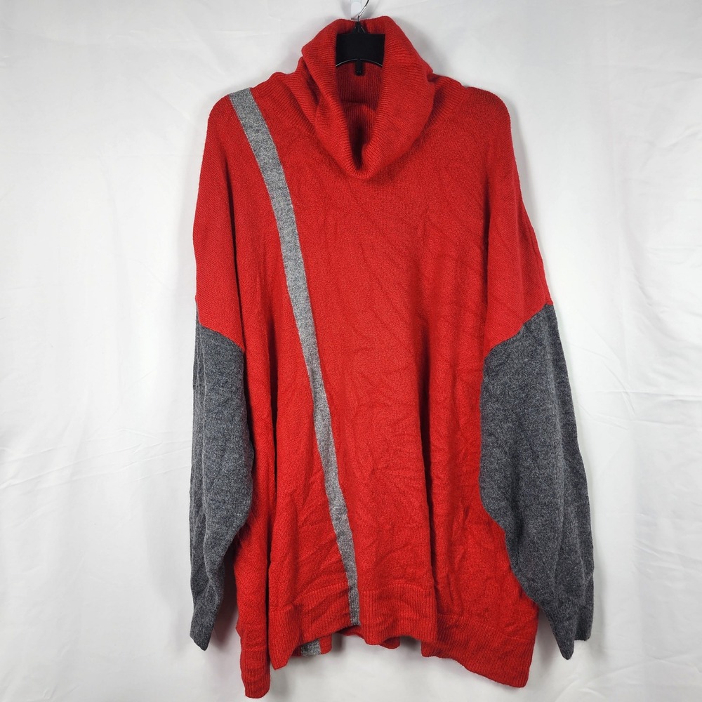 Liz Claiborne Womens Cowl Neck‎ Sweater Tunic Oversized Cozy Flowy Soft 5x Plus